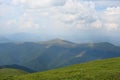 Ukrainian Carpathian Mountains. Mountain range Borzhava near the village Volovets Zakarpattya region. Ukraine. Royalty Free Stock Photo