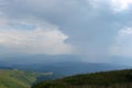 Ukrainian Carpathian Mountains. Mountain range Borzhava near the village Volovets Zakarpattya region. Ukraine. Royalty Free Stock Photo