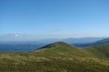 Ukrainian Carpathian Mountains near the village of Pilipets of Transcarpathian region. Ukraine. Royalty Free Stock Photo