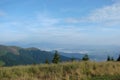 The Ukrainian Carpathians. The Borzhava mountain range. Royalty Free Stock Photo