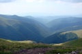 The Ukrainian Carpathians. The Borzhava mountain range. Royalty Free Stock Photo