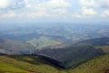 The Ukrainian Carpathians. The Borzhava mountain range. Royalty Free Stock Photo