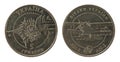 Ukrainian coins 5 grivna (2003 year) Royalty Free Stock Photo