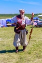 Ukrainian cossack during ethno-rock festival Kozak Fest