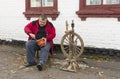 Ukrainian country man doing daily work Royalty Free Stock Photo