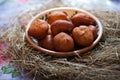 Ukrainian Donuts in a decorative bowl