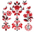 Ukrainian embroider elements