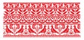 Ukrainian embroider line pattern