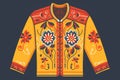 Ukrainian embroidered shirt.Vyshyvanka Day in Ukraine