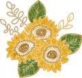 Ukrainian embroidery ornament.