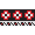 Ukrainian embroidery. Vector pattern with embroidery pattern in old Ukrainian style.