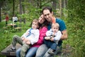 Ukrainian family in national clothes Royalty Free Stock Photo