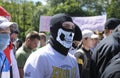 Ukrainian far rightists protesting against LGBTQ community. May 25, 2013. Kiev, Ukraine Royalty Free Stock Photo