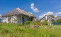 Ukrainian farm-stead near Dikan'ka village Royalty Free Stock Photo