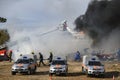 Ukrainian Firefighters during training of rescue services near Kyiv, Ukraine. September 2019