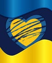 Ukrainian flag color background. Ukraine support concept