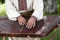 A Ukrainian folk musician