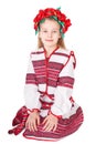 Ukrainian girl in national costume