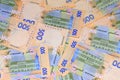 Ukrainian hryvna, banknotes 500 hryvnia, Ukraine money background, gryvna