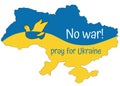 Ukrainian map design call stop war from russia to Ukraine