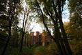 Ukrainian neo-Gothic castle of Polish magnates in the village of Leskovo