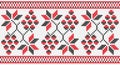 Ukrainian ornament grapes hops seamless texture