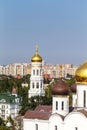 Ukrainian Orthodox Church of the Moscow Patriarch, Holy Dormition Odessa Patriarchal Monastery. This is one of the main Royalty Free Stock Photo