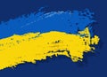 Ukrainian painted flag design vector illustration