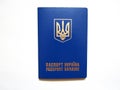 Ukrainian Passport on the white background