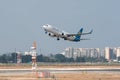 An Ukrainian plane taking off from Ben Gurion Airport, Bon Voyage