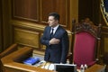 Ukrainian President Volodymyr Zelensky during a Solemn Session Of Ukrainian Parliament in Kyiv, Ukraine, August 24, 2021