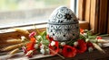 Ukrainian Pysanky Egg Mockup Royalty Free Stock Photo