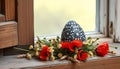 Ukrainian Pysanky Egg Mockup Royalty Free Stock Photo