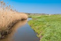 Ukrainian river Sura at early spring season