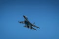 Ukrainian SU-27 display during Radom Air Show 2013 Royalty Free Stock Photo