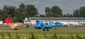 Ukrainian SU-27 display during Radom Air Show 2013 Royalty Free Stock Photo