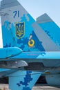 Ukrainian Sukhoi Su-27 fighter jet at Siauliai Air Base