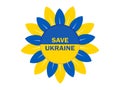 Ukrainian sunflower, Symbol of save Ukraine