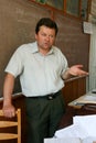 Ukrainian teacher at rural school