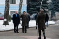 Ukrainian and UK heads of Defence Ministries sign Joint Statement on defence cooperation development Royalty Free Stock Photo