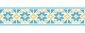 Ukrainian vyshyvanka vector pattern ornament border. Embroidery pattern