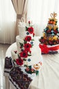Ukrainian wedding bread. Traditional wedding symbol