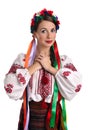 Ukrainian woman in national costume