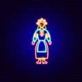 Ukrainian Woman Neon Sign