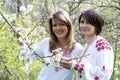 Ukrainian women in traditional dress