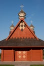 Ukranian Log Church Royalty Free Stock Photo