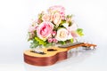 Ukulele and beautiful flower