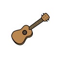 Ukulele cliaprt vector illustration Royalty Free Stock Photo