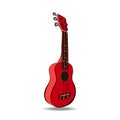 Ukulele guitar, cartoon vector and illustration, hand drawn, sketch style Royalty Free Stock Photo