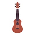 Ukulele. Little Hawaiian guitar. Isolated icon. Vector